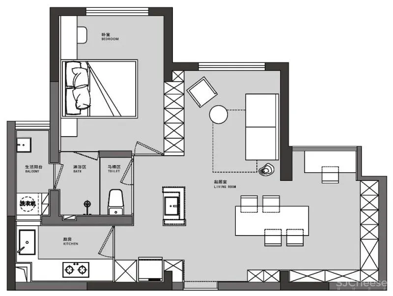 摄影师买下53㎡小公寓,原木、收纳、猫咪别墅...把“日杂风”带回家!