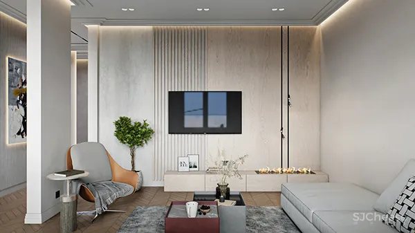 87㎡ 一室户,隐藏式灯光这样用,高级又显质感