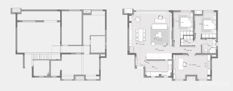 260㎡顶层复式,越简约的才越有格调!