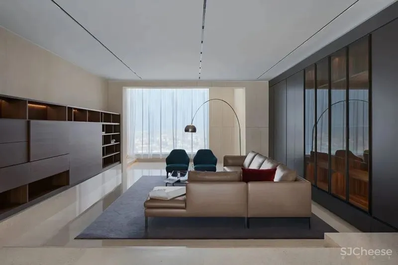 540m²顶层复式,极简设计还原生活本质丨简美设计