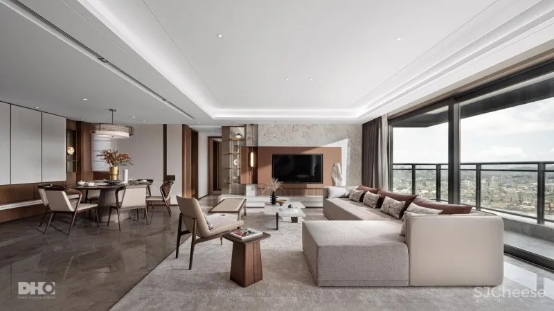 DHO国际设计|品东方典雅 奏礼乐春秋 大平层样板间