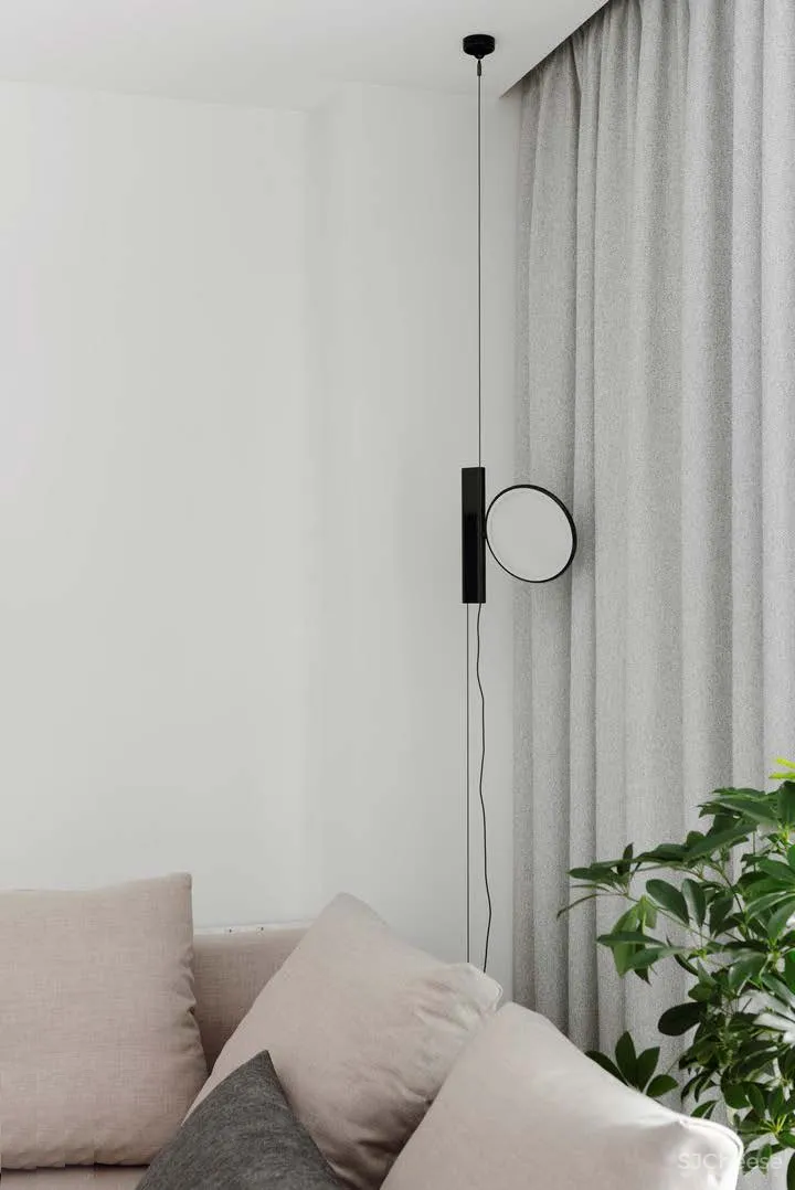 70㎡ 一居室,无主灯的客厅好看又显大!