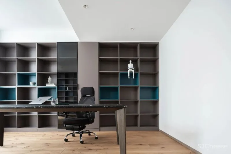 一野设计:原木、大理石、高级灰,诠释500㎡极简墅居