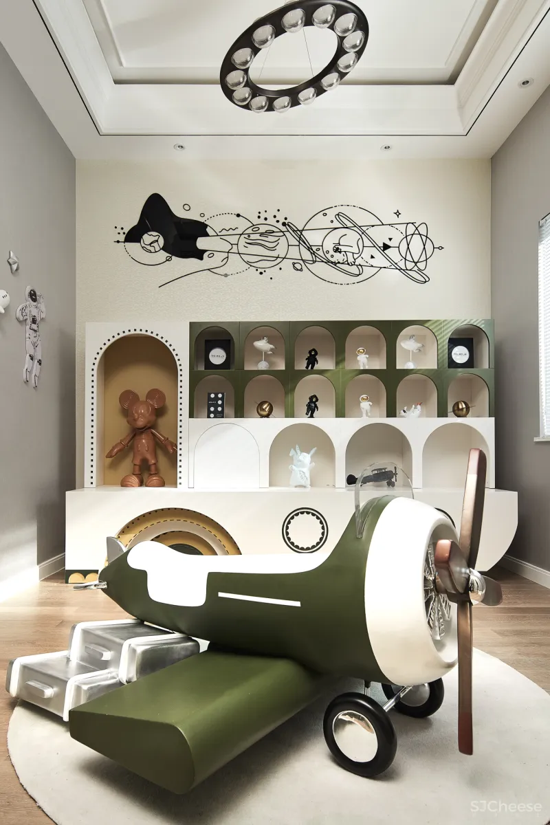 东方韵味混搭法式浪漫,羽果设计用艺术美学演绎 388㎡ 墅居