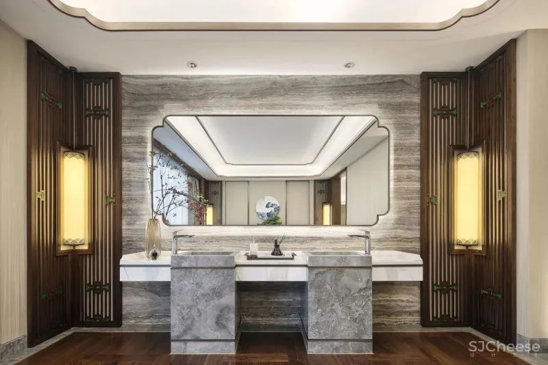 创域新作:1000㎡中式大宅,移步换景,雅韵清风!