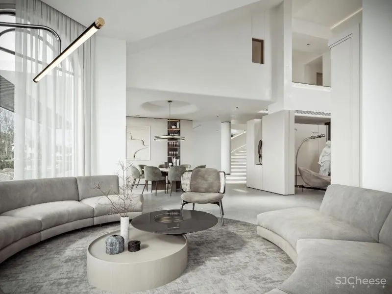 冯培莉新作|杭州私宅别墅设计:空间律动 时尚优雅