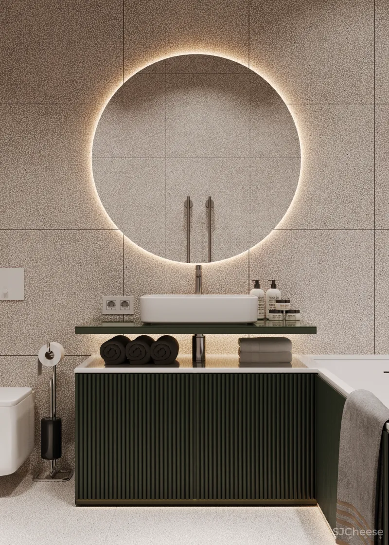 胡桃木 绿色系,实力演绎轻奢的高雅