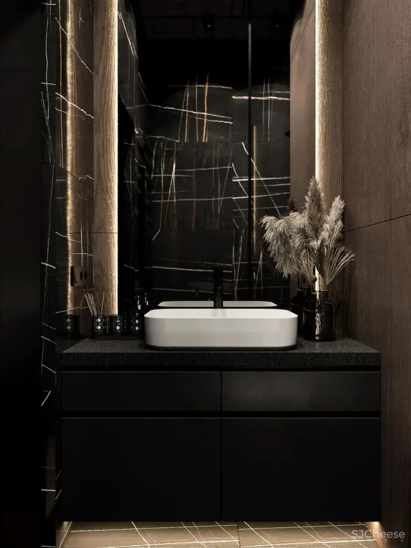 质感惊艳的53㎡小户型住宅,竟不比别墅差!