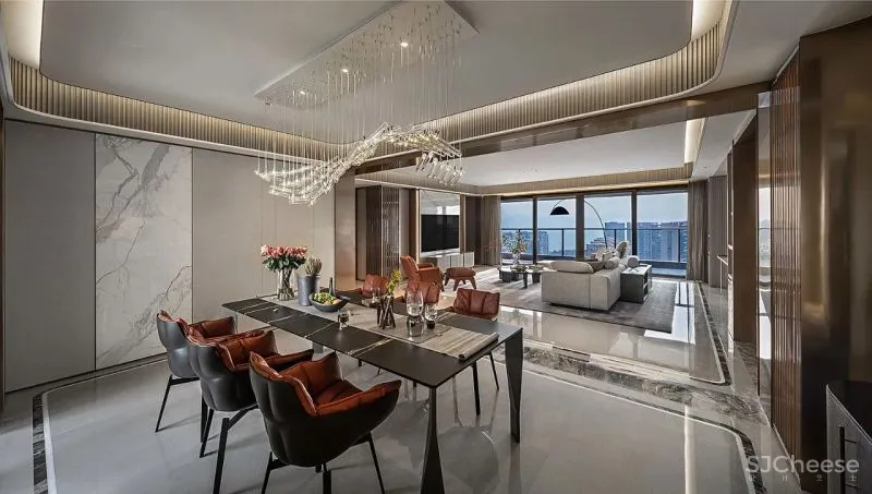 鸿艺源设计:260m²精奢大平层,清享静谧闲适生活!