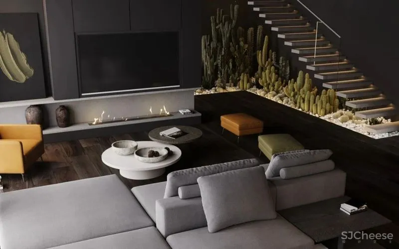 250㎡高级黑别墅,定义奢华