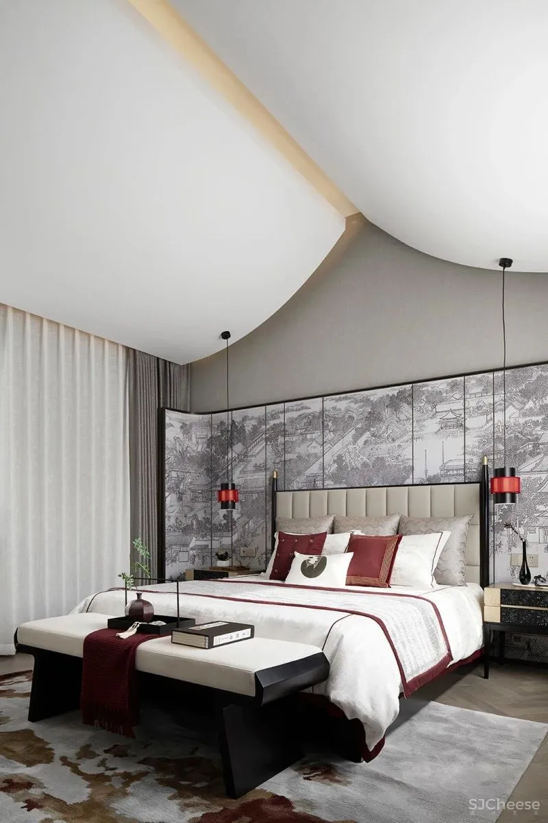 新中式 中国红,超美的东方设计!