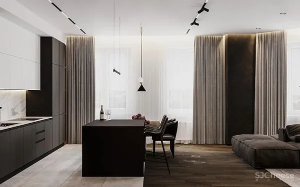 250㎡高级黑别墅,定义奢华