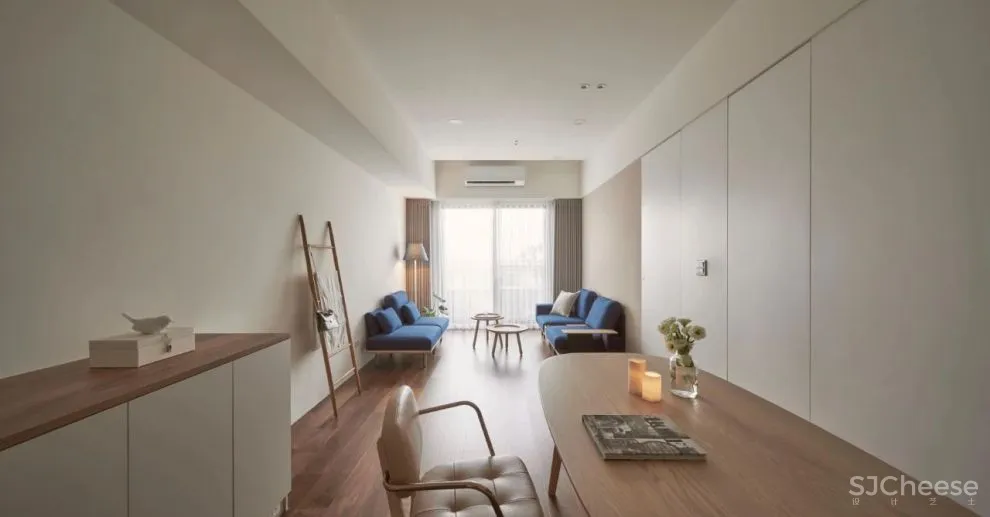 原木纯白空间感,简约轻盈的台式美宅