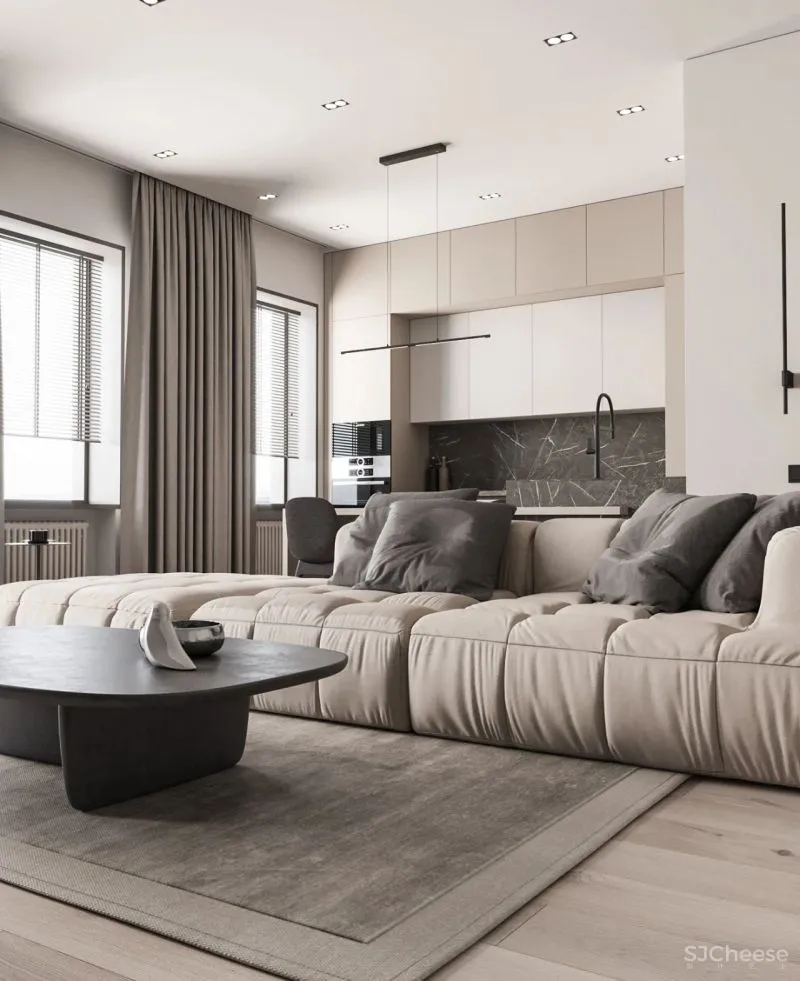 92㎡二居室，进门就是衣帽间，这样布局更实用！