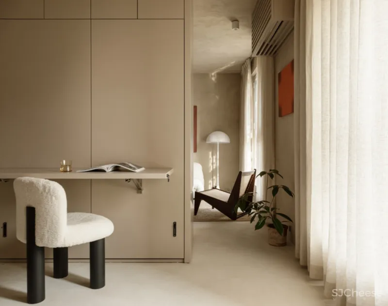 64㎡也能实现顶配侘寂风?