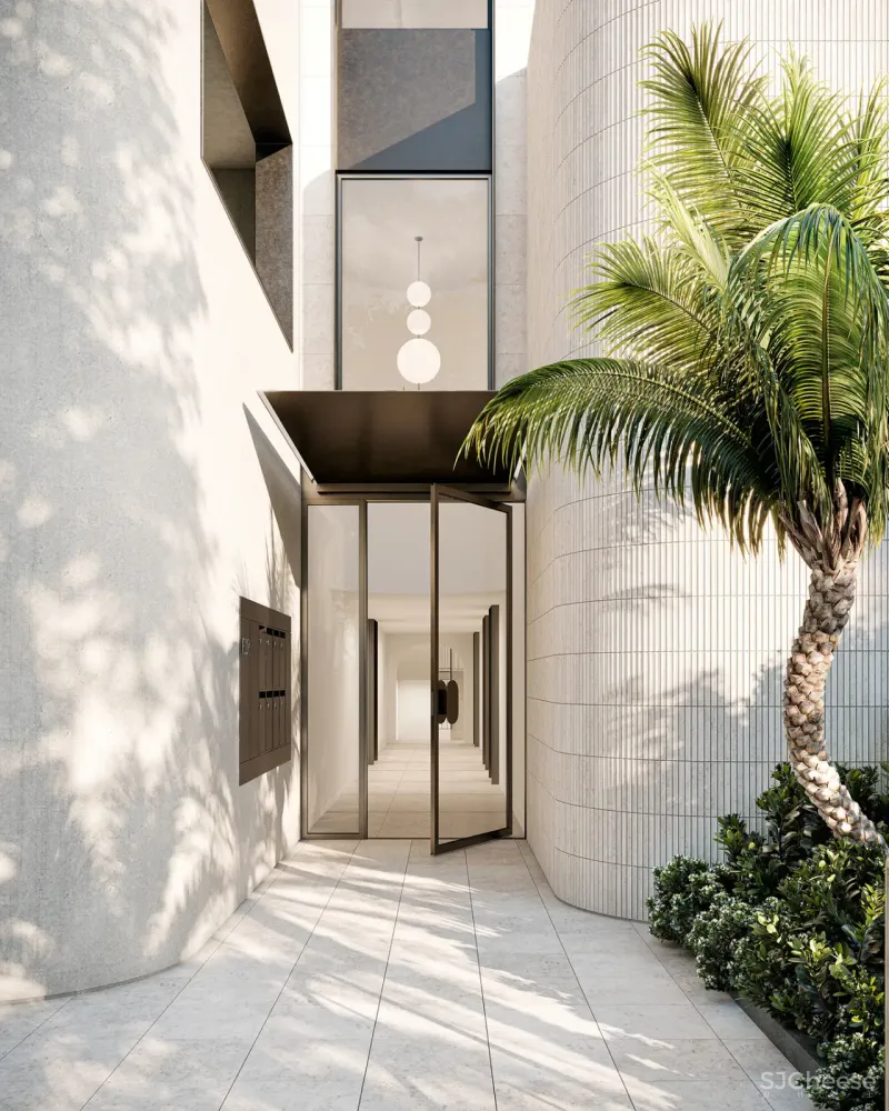 每套户型都不同的住宅楼,不一样设计一样的简洁美