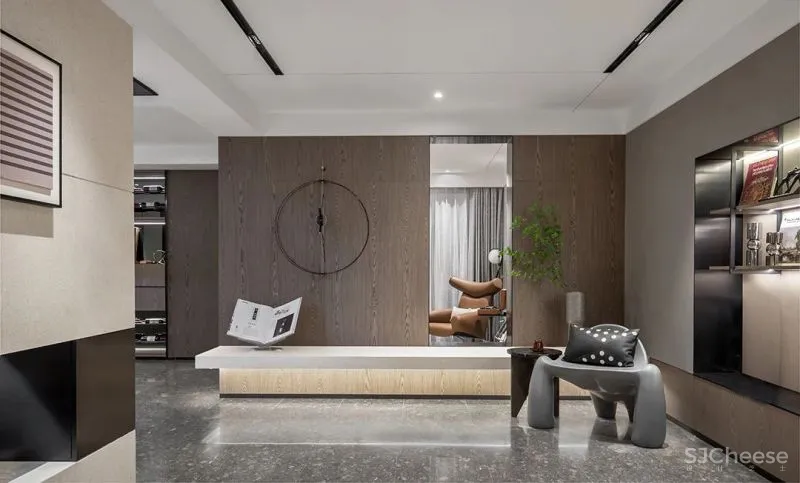 研质共设 430㎡ 气质大宅,北方和煦的下沉庭院