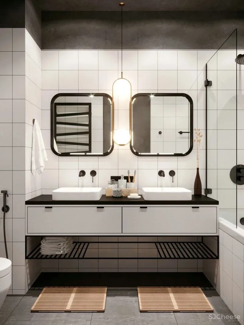 2021,高颜值的卫生间,如何设计?