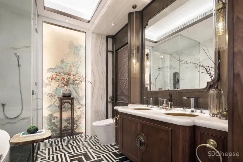 创域新作:1000㎡中式大宅,移步换景,雅韵清风!