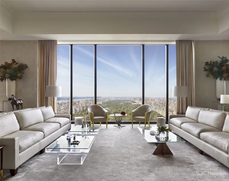 42万一平的大平层!纽约最细地标样板房公开,这才是真正的顶级豪宅!