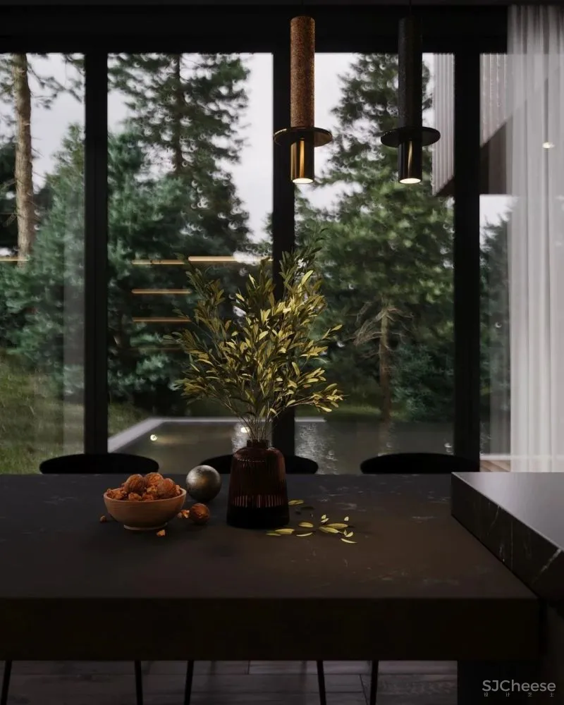 250㎡高级黑别墅,定义奢华