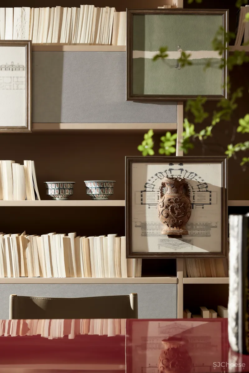 东方韵味混搭法式浪漫,羽果设计用艺术美学演绎 388㎡ 墅居