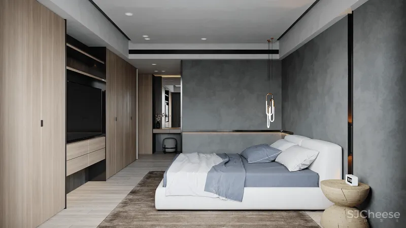 水泥墙应用到家装,“裸”出高级感!