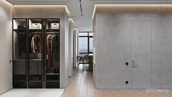 87㎡ 一室户,隐藏式灯光这样用,高级又显质感