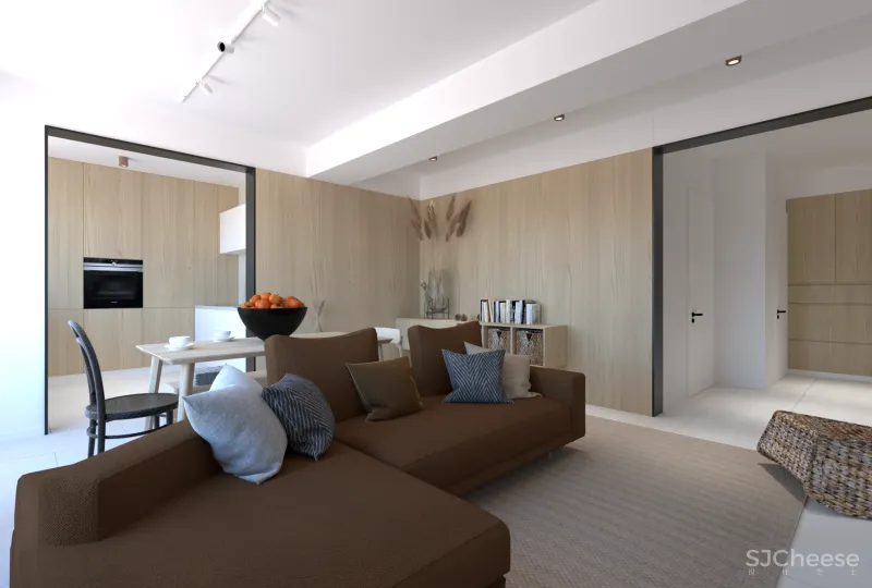 88㎡两居室,木元素用得好,恰到好处的精致