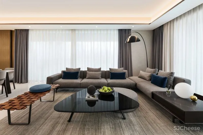 如聿设计:一抹灰蓝色,演绎优雅的高级旋律!