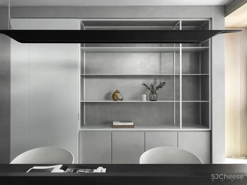 99㎡一家四口的家,灰感轻奢,优雅极致