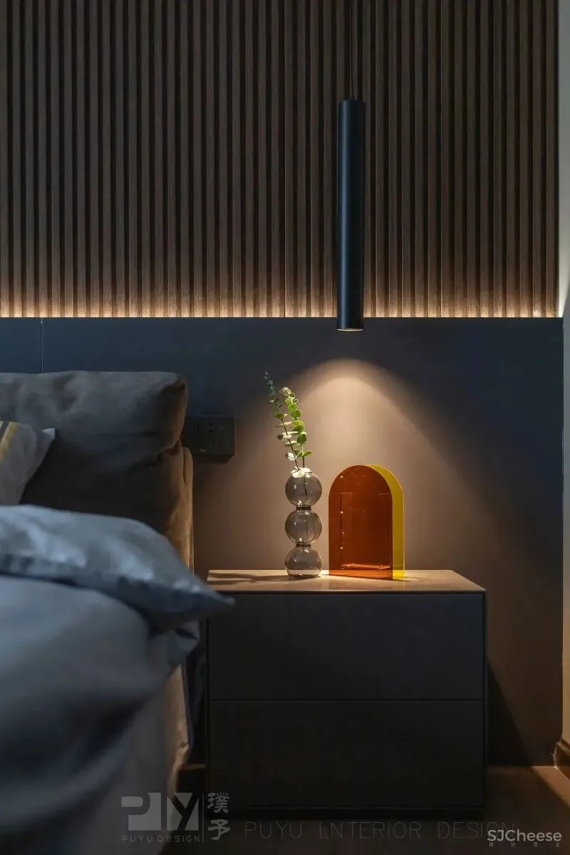 力量黑 生机绿,这个128㎡家既有蓄势的氛围,又有向上的张力! 璞予设计