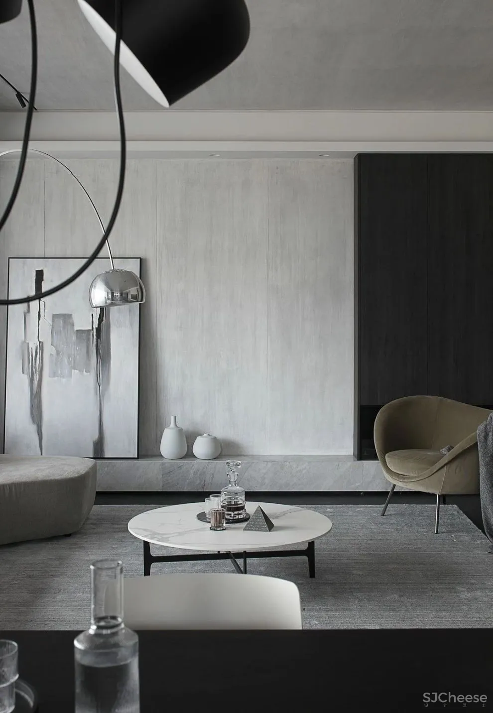 215m² 简约平层,诠释当代静美气质