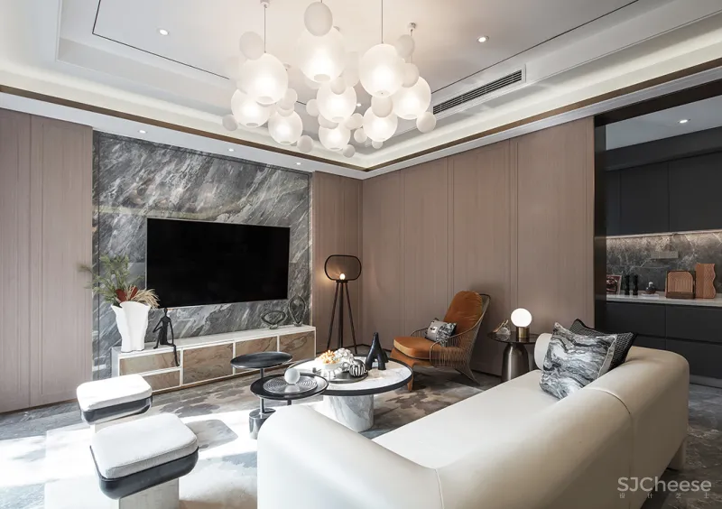 390㎡现代别墅，以自然建构艺术生活！