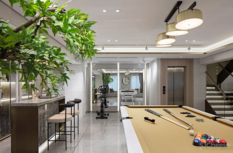 390㎡现代别墅，以自然建构艺术生活！