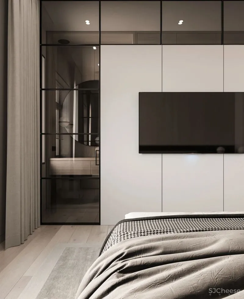 92㎡二居室，进门就是衣帽间，这样布局更实用！