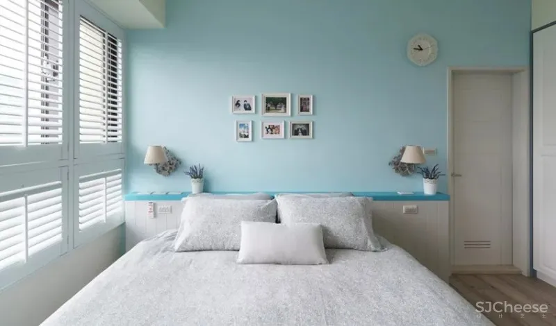 湖水蓝的生活空间!现代风亲子公寓