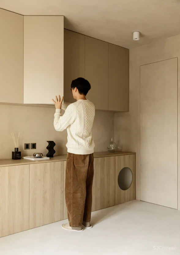 64㎡也能实现顶配侘寂风?