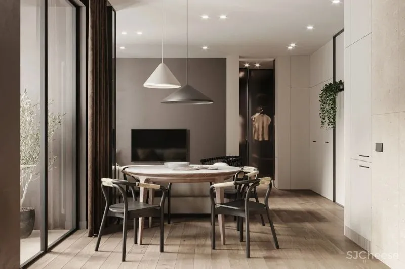 63㎡ 暖灰一居室,“氛围感”十足!