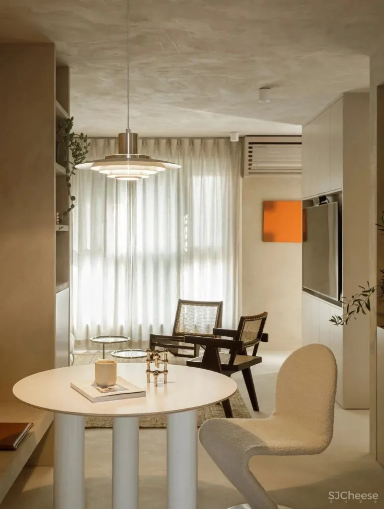 64㎡也能实现顶配侘寂风?