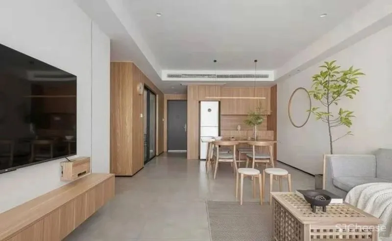 130㎡“重脑力工作者”的家:原木 留白,下班后彻底放空!