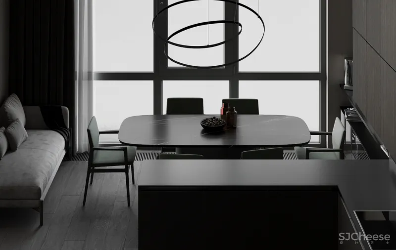 胡桃木 绿色系,实力演绎轻奢的高雅