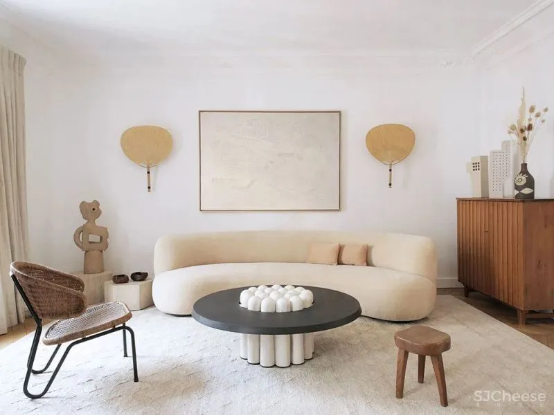 85㎡ 精致公寓，用雕塑做装饰太有腔调了！