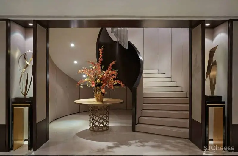 梁志天作品:万科安品园舍别墅,文雅和畅的当代写意 !