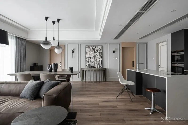 高级灰的精致格调，克制严谨的机长之家 宏福樘设计