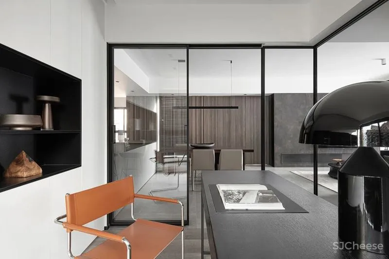 水泥漆 石纹墙板，自然肌理碰撞出不同的视觉感受 予以设计