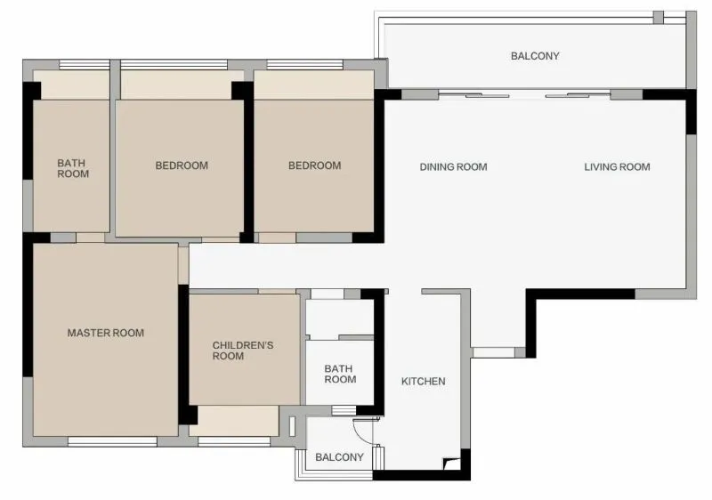 135㎡简约风,巧用大地色系,她家优雅又耐看!
