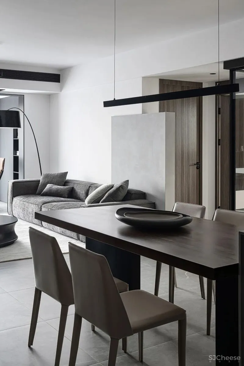 水泥漆 石纹墙板，自然肌理碰撞出不同的视觉感受 予以设计