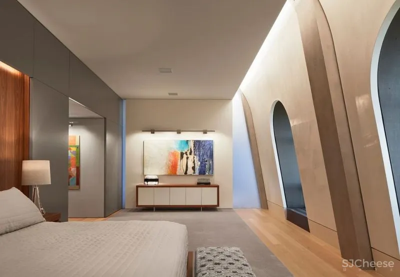 Wheeler Kearns Architects丨被艺术品包围的顶层公寓