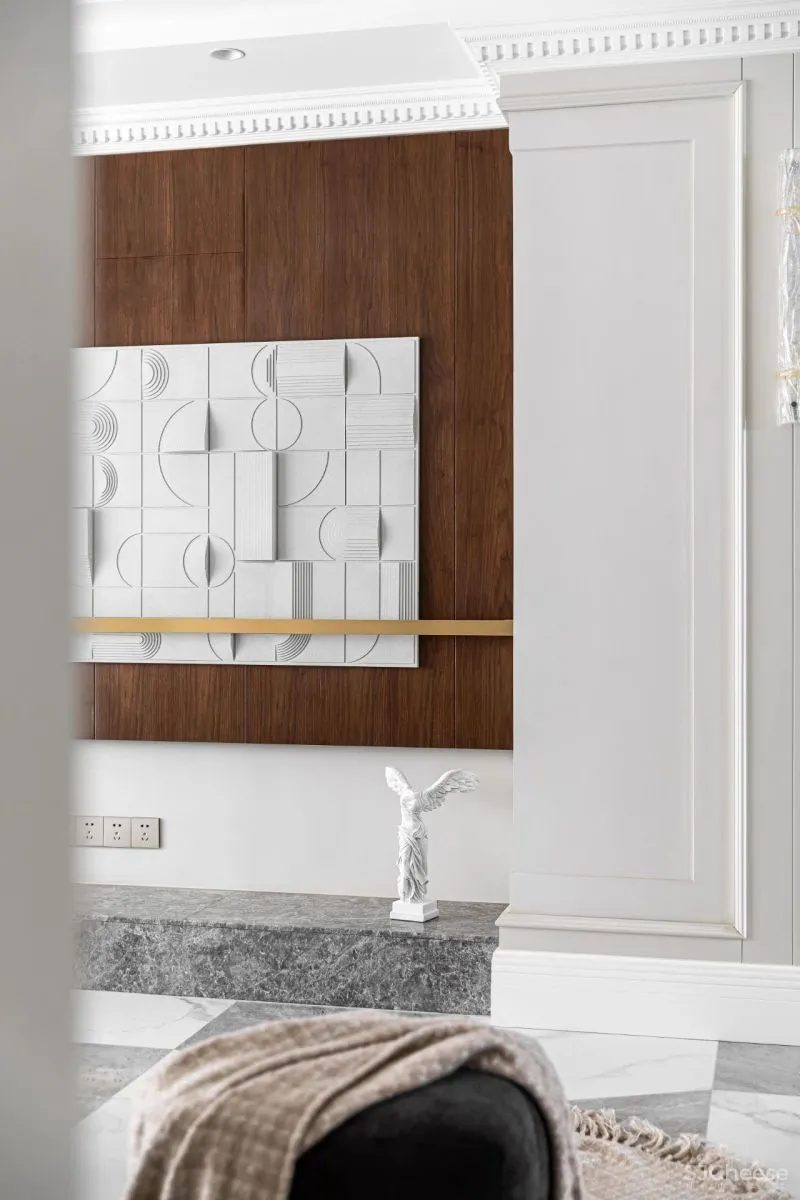 石膏灯盘上墙,这个家美的不像话 花漾美作